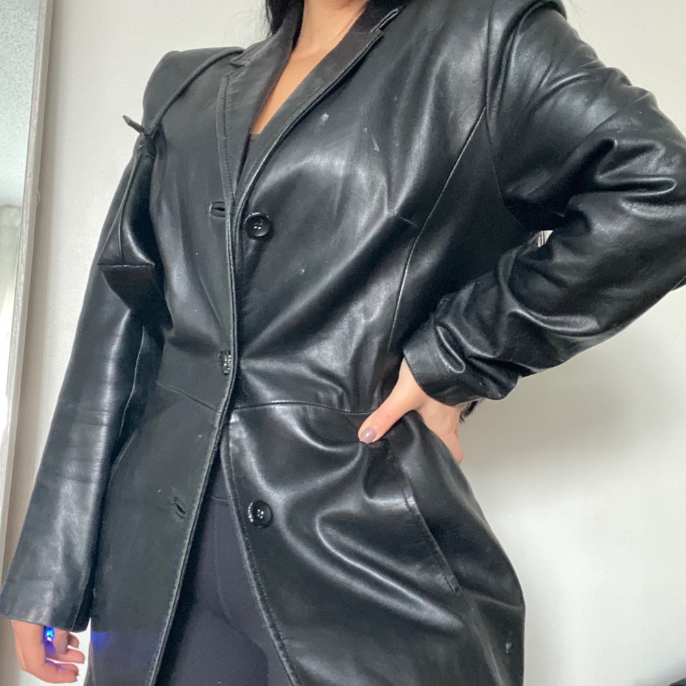 DANIER Genuine Leather Coat -Size S - Picture 12 of 12